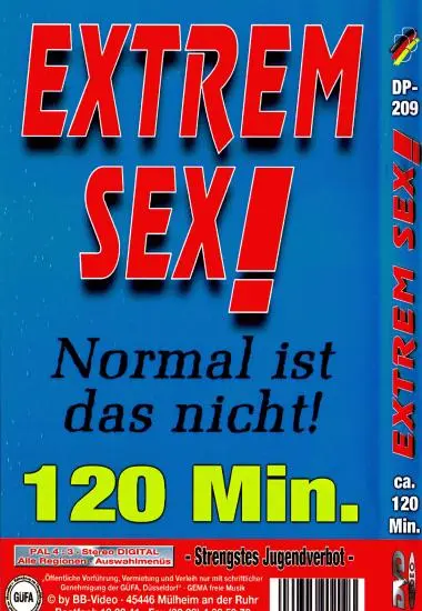EXTREM SEX! | BB-Video | DVD, Download, VOD(back cover)