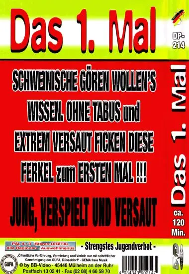 Das 1. Mal Jung, Verspielt und versaut | BB-Video | DVD, Download, VOD(back cover)