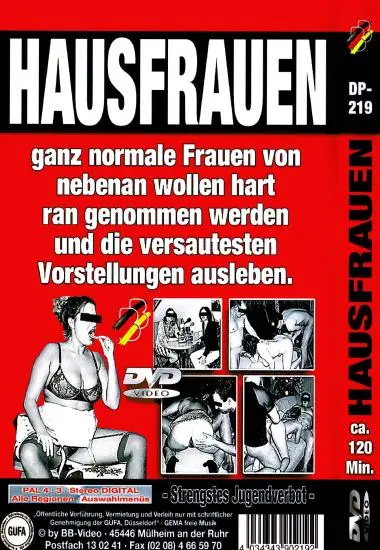 Hausfrauen DP-219 | BB-Video | DVD, Download, VOD(back cover)