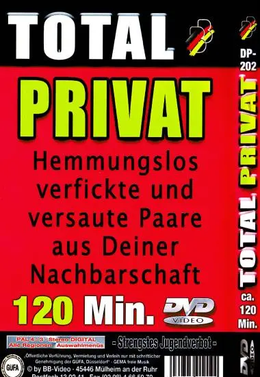 Total Privat DP-202 | BB-Video | DVD, Download, VOD(back cover)