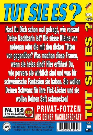 Tut Sie Es ? 56 | BB-Video | DVD(back cover)