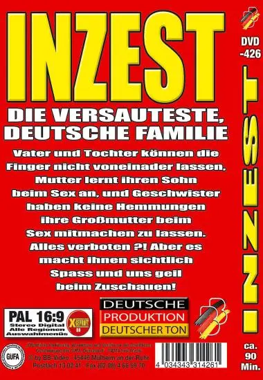 Inzest DVD-426 | BB-Video | DVD, Download, VOD(back cover)