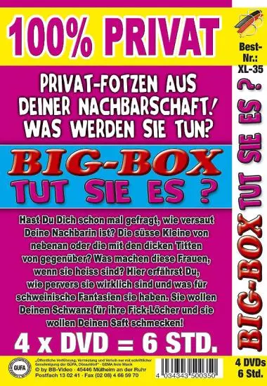 Big Box Tut Sie es? XL-35 | BB-Video | DVD(back cover)