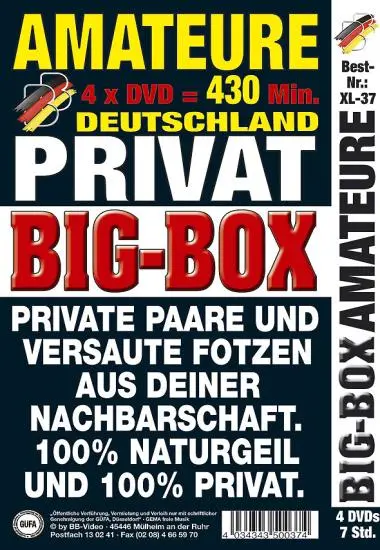 Big Box Amateure XL-37 | BB-Video | DVD(back cover)