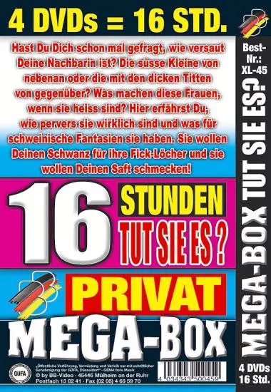 Tut Sie Es? Mega Box XL-45 | BB-Video | DVD(back cover)