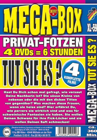 Tut Sie Es? Mega Box XL-59 | BB-Video | DVD(back cover)