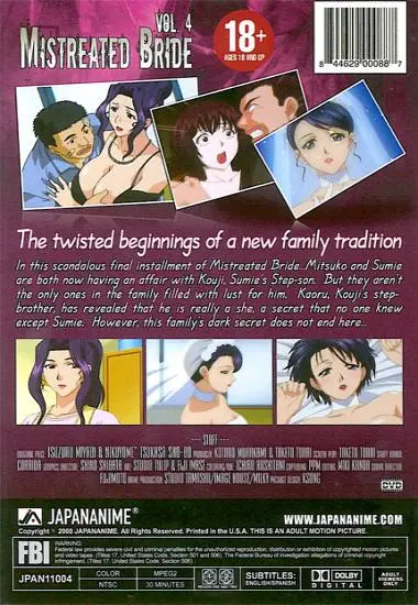 Mistreated Bride Vol. 4 | JAPANANIME | DVD(back cover)