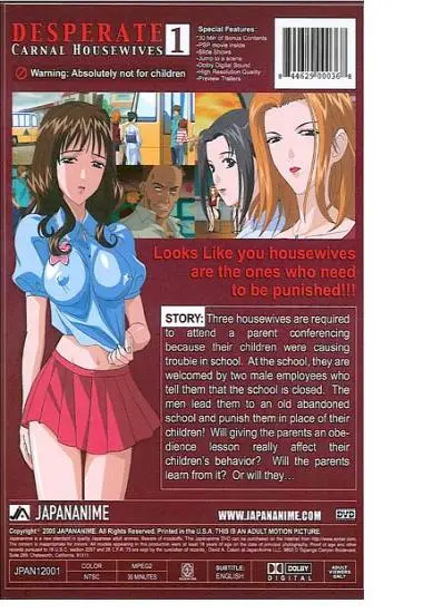 Desperate Vol. 1 | JAPANANIME | DVD(back cover)