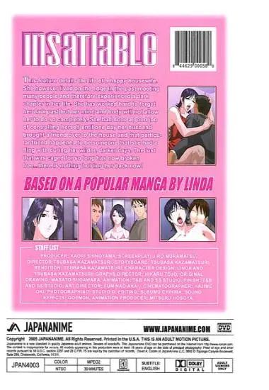 Insatiable Vol. 1 | JAPANANIME | DVD(back cover)