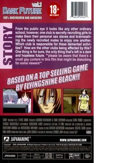 Dark  Future vol. 1 | JAPANANIME | DVD(back cover)
