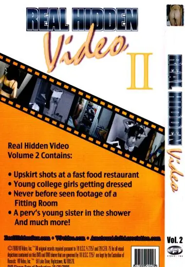 Real Hidden Video 2 | V9 Video | DVD, Download, VOD(back cover)
