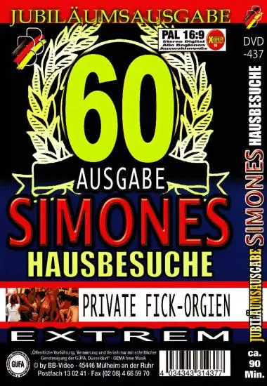 Jubiläumsausgabe 60 Simones Hausbesuche | BB-Video | DVD, Download, VOD(back cover)