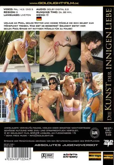 Die Kunst der innigen Liebe | Goldlight | DVD(back cover)