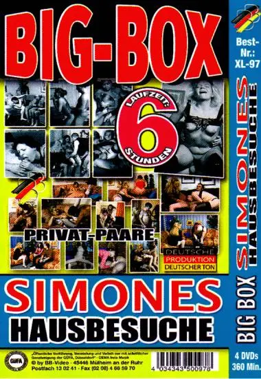 Big Box Simones Hausbesuche XL-97(4xDVDs) | BB-Video | DVD(back cover)