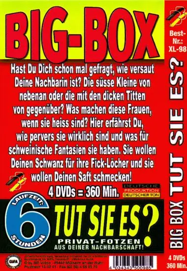 Big Box Tut SIe ES XL-98(4xDVDs) | BB-Video | DVD(back cover)