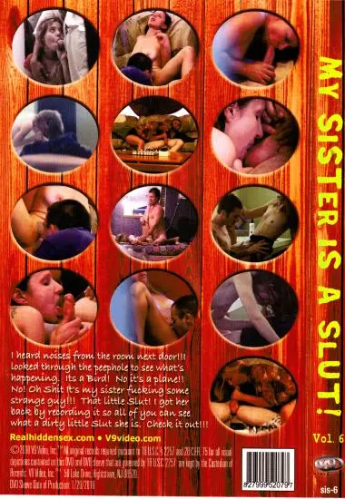 My Sister Is a Slut 6 | V9 Video | DVD, Download, VOD(back cover)
