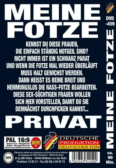 Meine Fotze(BB-Video) (Download available)(back cover)