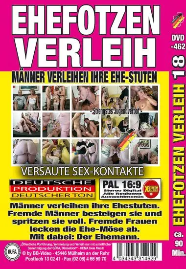Ehefotzen Verleih 18 | BB-Video | DVD, Download, VOD(back cover)