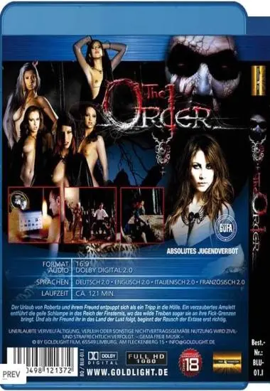 The Order (2 Std.) (Blu-ray) (Goldlight)(back cover)