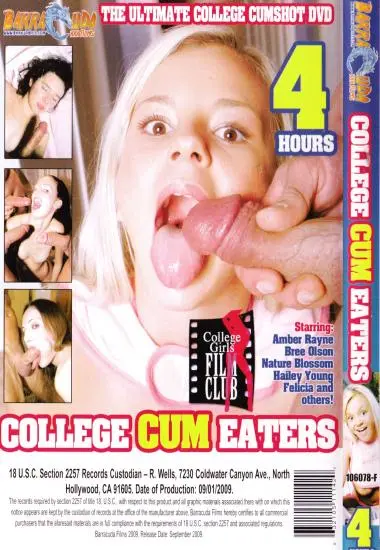 College Cum Eaters | Barracuda Films | DVD(back cover)