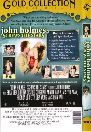 John Holmes Screws the Stars(Caballero) at sexvideoall.com(back cover)