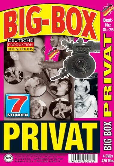 Privat XL 075(4xDVDs) | BB-Video | DVD(back cover)