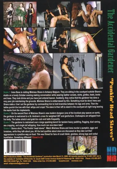 The Accidental Gardener - Punkin´ Head Slaves(MIB Productions)(back cover)