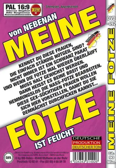 Meinte Fotze | BB-Video | DVD(back cover)