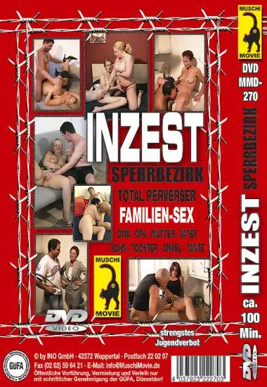 Inzest - Sperrbezirk | Muschi | DVD(back cover)