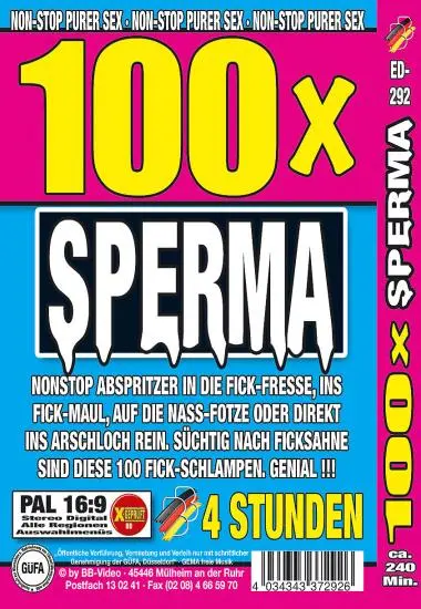 100 x Sperma ED-292 | BB-Video | DVD, Download, VOD(back cover)