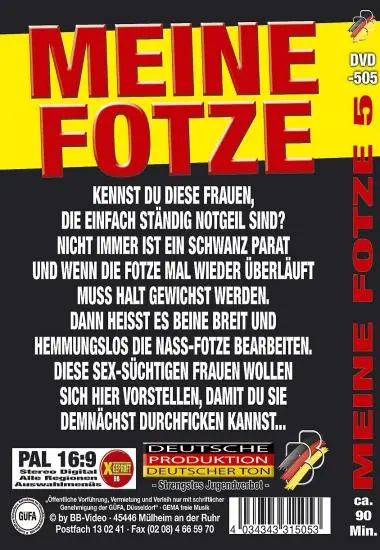 Meine Fotze Teil 5 | BB-Video | DVD, Download, VOD(back cover)