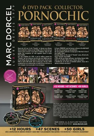 6 DVD Pack Collector PORNOCHIC(MARC DORCEL)(back cover)