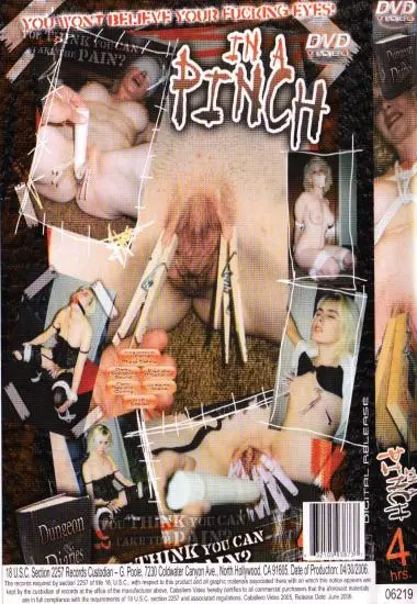 In a Pinch | Caballero | DVD(back cover)