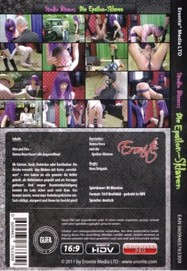Studio Bizarr: Die Epsilon-Sklaven(Eronite) (Download available)(back cover)