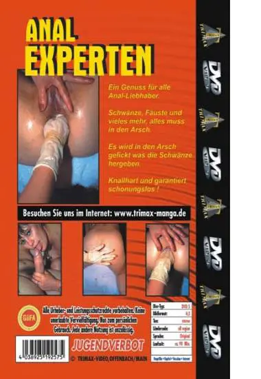 ANAL EXPERTEN | Trimax | DVD, Download, VOD(back cover)