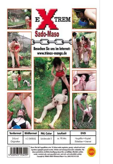 EXTREM  Sado-Maso # 1 | Trimax | DVD(back cover)