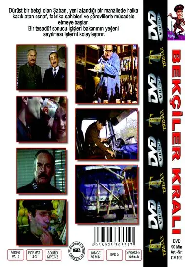 Classic Movie Bekciler Krali | Trimax | DVD(back cover)