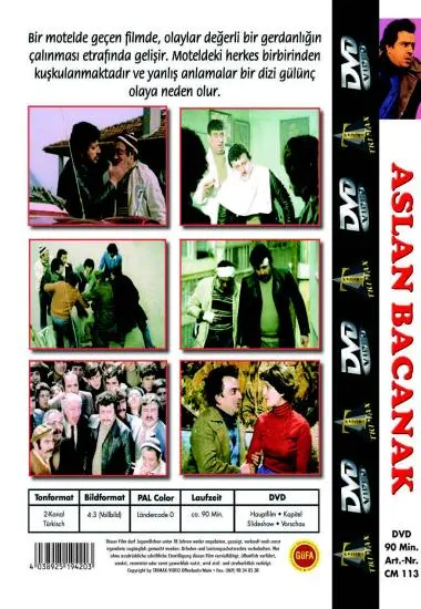 Classic Movie Aslan Bacanak | Trimax | DVD(back cover)