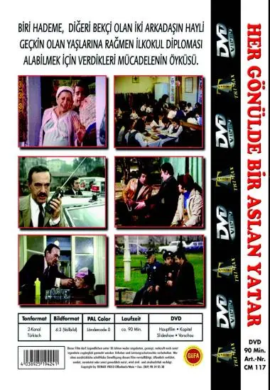 Classic Movie Her Gönülde Bir Aslan Yeter | Trimax | DVD(back cover)