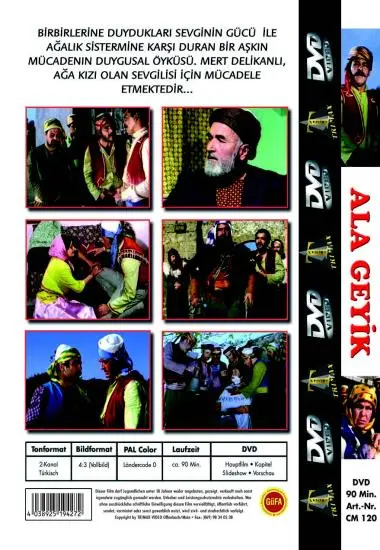 Classic Movie  Ala Geyik | Trimax | DVD(back cover)