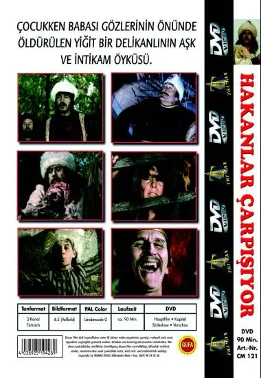 Classic Movie Hakanlar Carpisiyor | Trimax | DVD(back cover)