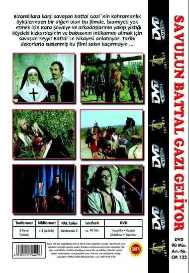 Classic Movie Savulun Battal Gazi Geliyor | Trimax | DVD(back cover)