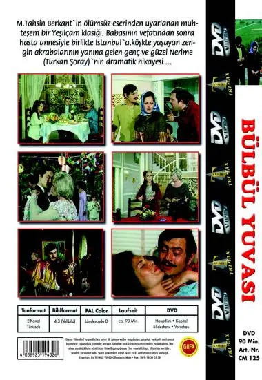Classic Movie Bülbül Yuvasi | Trimax | DVD(back cover)