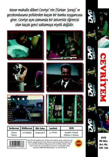 Classic Movie Cevriyem | Trimax | DVD(back cover)