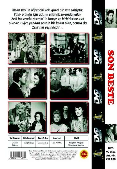 Classic Movie  Son Beste | Trimax | DVD(back cover)