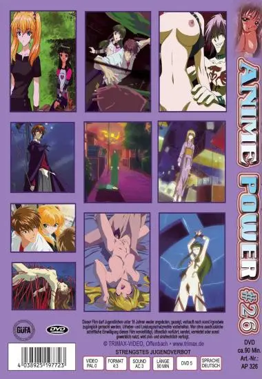 Anime Power # 26 | Trimax | DVD(back cover)