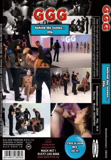Behind the Scenes 26  (Live) | GGG | DVD(back cover)