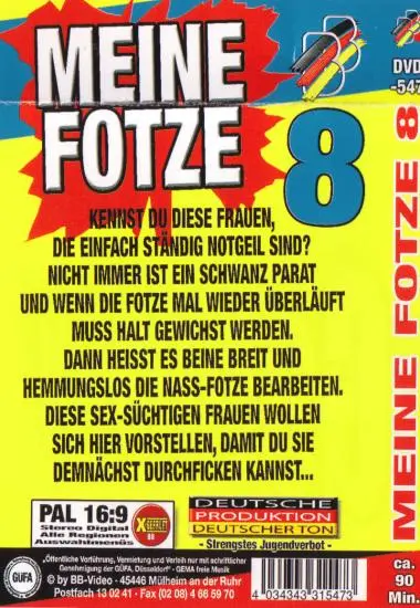 Meine Fotze Teil 8(BB-Video) (Download available)(back cover)
