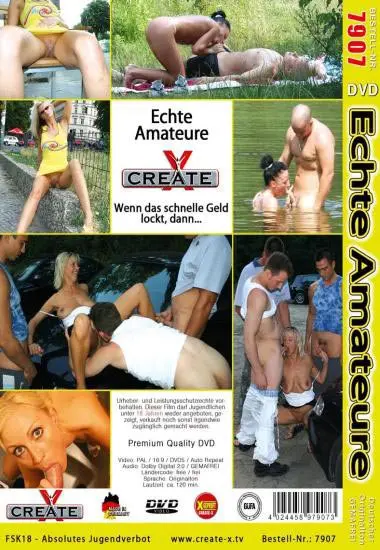 Echte Amateure | Create X | DVD(back cover)