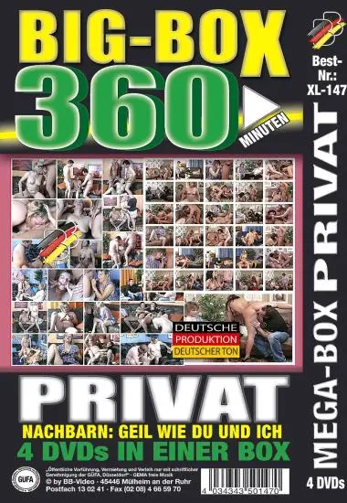 Big Box Privat XL-147(4xDVDs) | BB-Video | DVD(back cover)